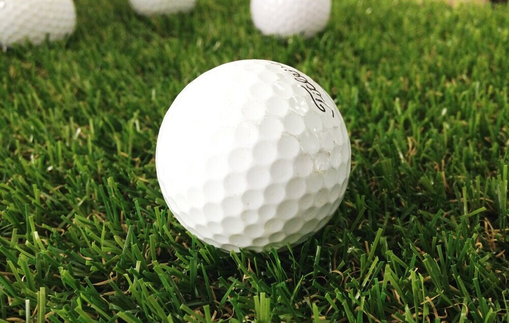 golf ball in grass
